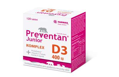 Preventan Junior Komplex D3 400IU 120 таблеток